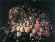 HEEM, Cornelis de, Still-Life with Flowers and Fruit sg
